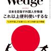 月刊誌「Wedge（ウェッジ）」にて弊社代表 巾竜介が取材を受けました。