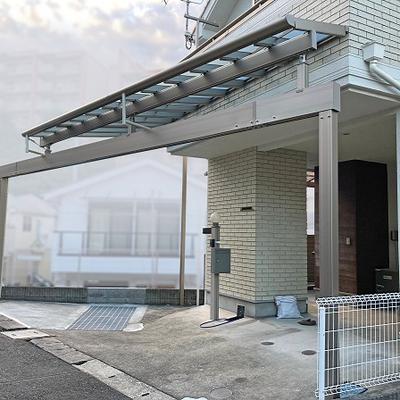 【リフォーム事例:11300】変形地でも設置!車庫ひさし造作工事/横浜市 【リフォーム事例:11300】変形地でも設置!車庫ひさし造作工事/横浜市