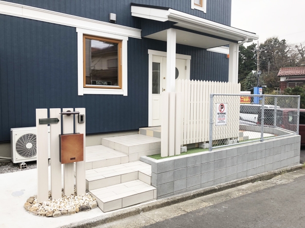 新築の外構工事 完成しました 神奈川県横浜市のエクステリア 窓リフォームのお店 ワイドアルミ