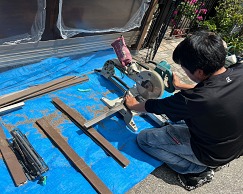 部材切り詰め 部材切り詰め