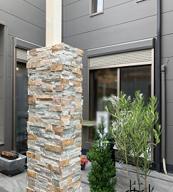 中庭のオーニング_施工前 中庭のオーニング_施工前