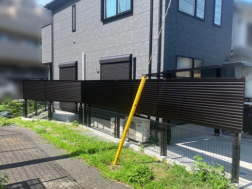 目隠しフェンス_施工後 目隠しフェンス_施工後