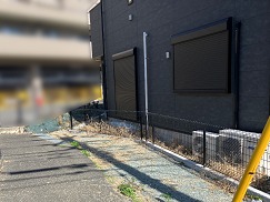 目隠しフェンス_施工前 目隠しフェンス_施工前