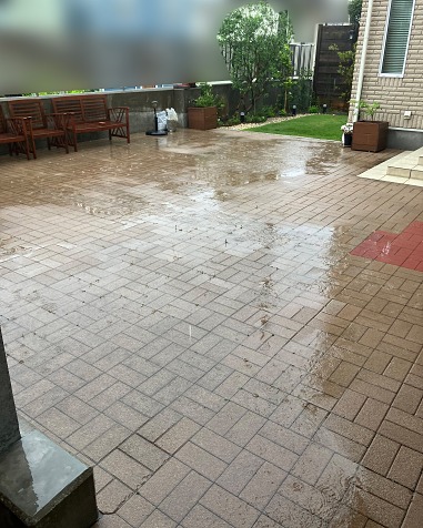 施工前_雨水溜まり 施工前_雨水溜まり